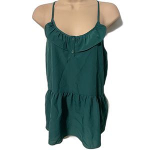 Petticoat Alley Racerback Green Tank XS